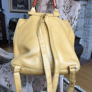 Authentic Italian grained leather Desmo backpack.